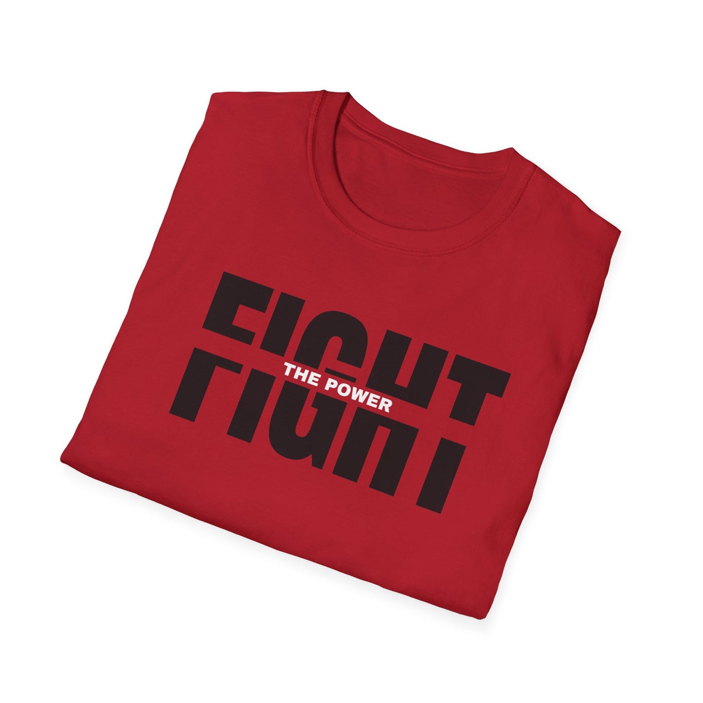 Fight the Power Unisex Softstyle T-Shirt - Empowering Statement Tee