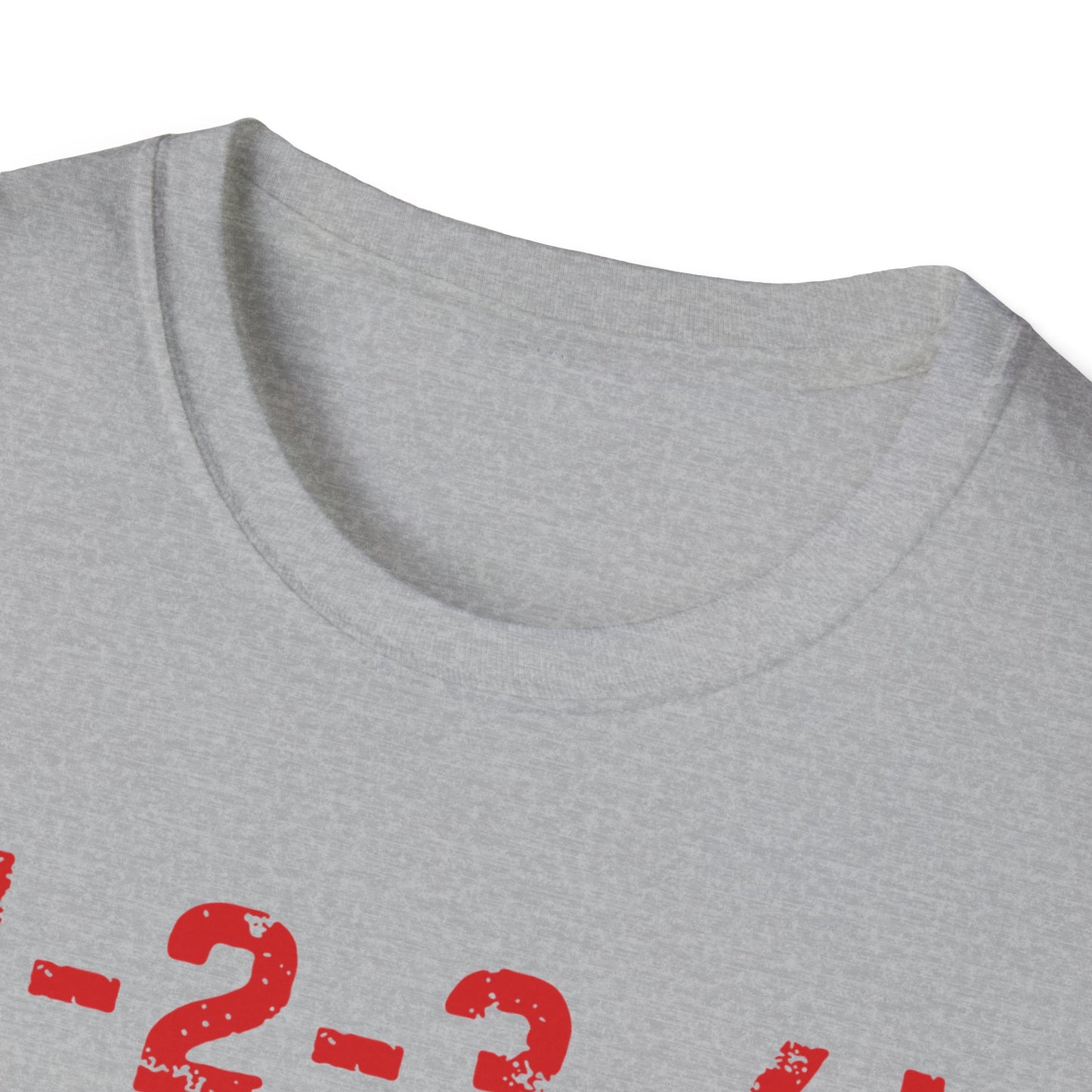 1-2-3-4! Unisex Softstyle T-Shirt - Design for the punk rock fan.