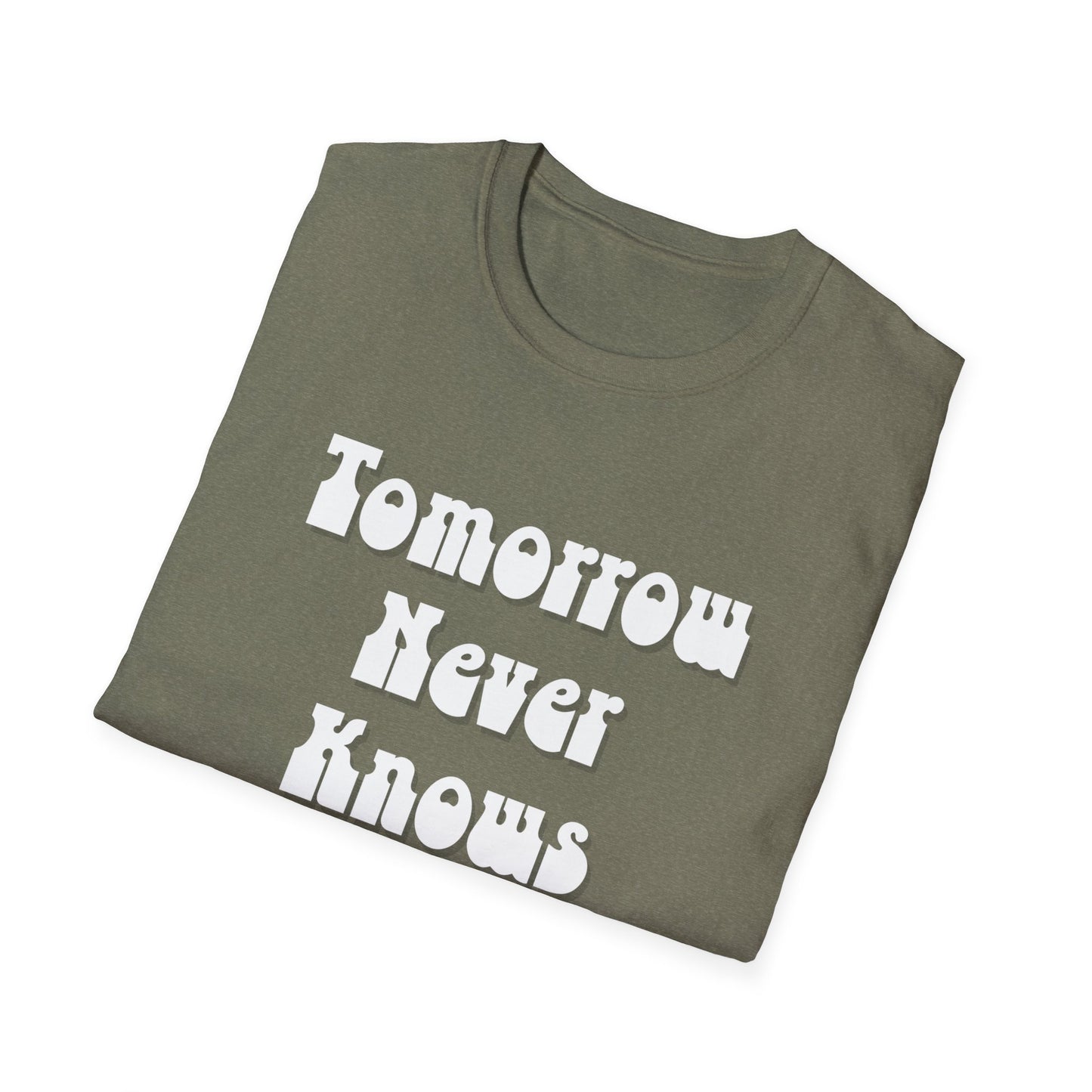 Tomorrow Never Knows Unisex Softstyle T-Shirt - Psychedelic Inspired Tee