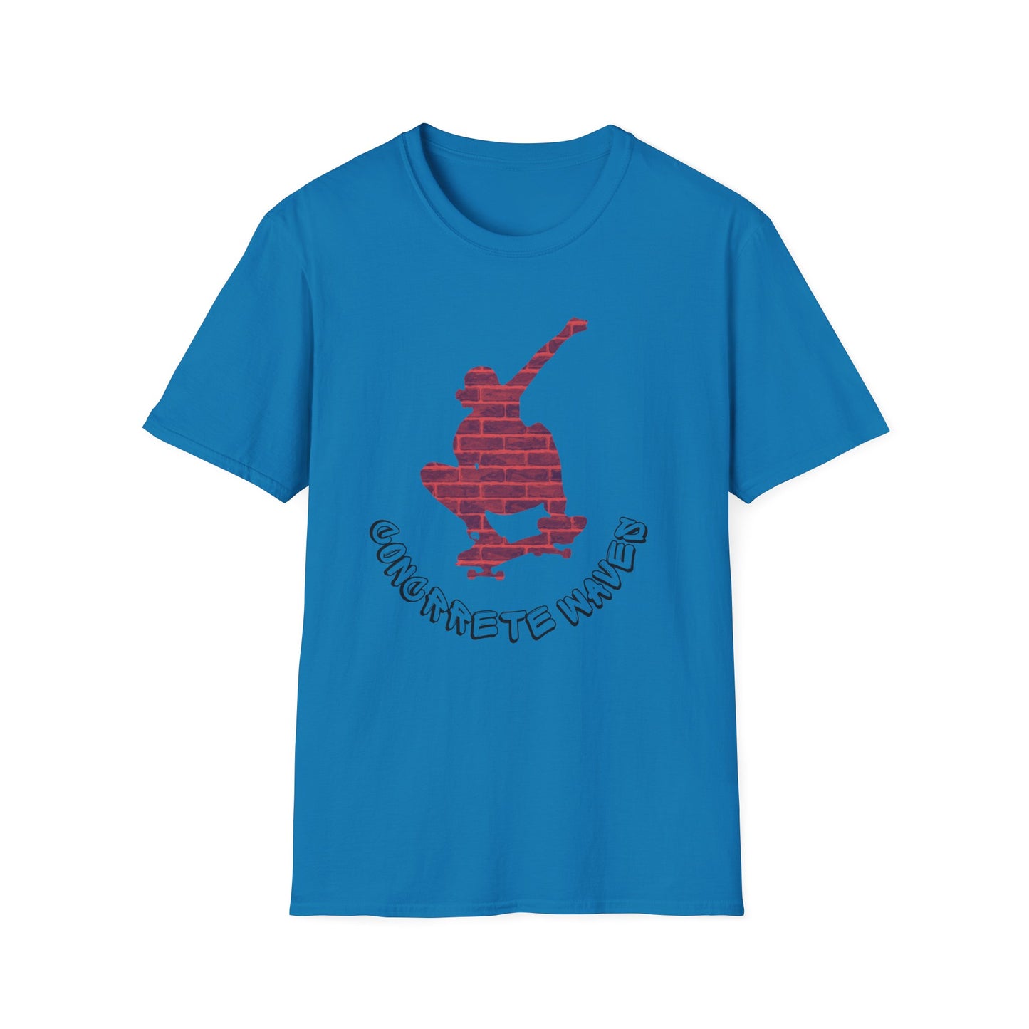 concrete jungle skatewear T-shirt-blue