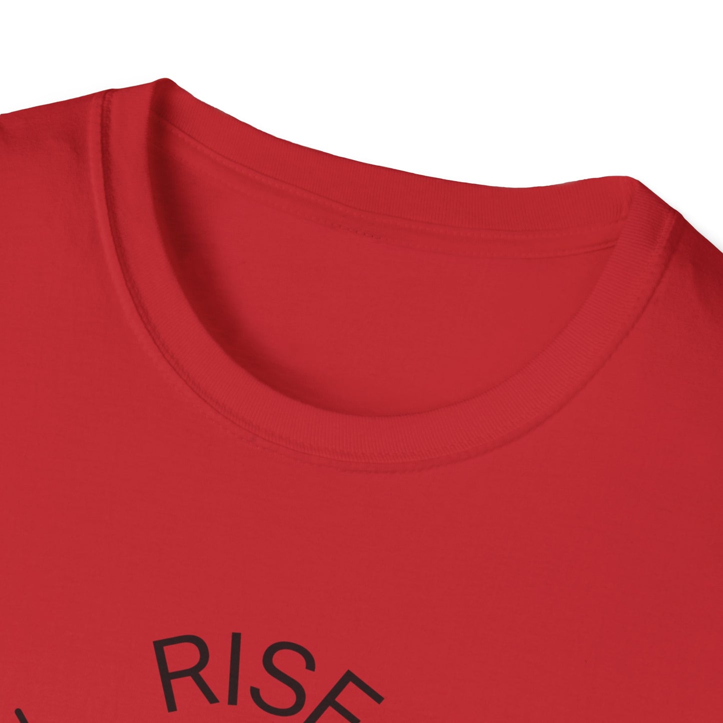 Rise Above Unisex Softstyle T-Shirt - Empowering Graphic Tee