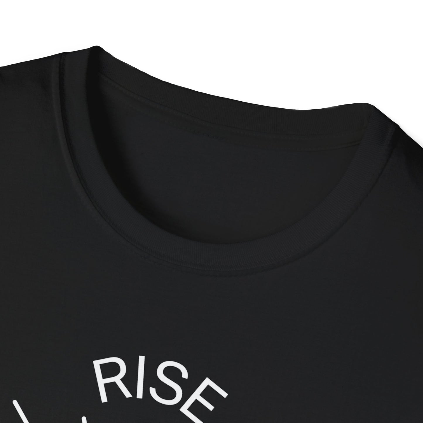 Rise Above Unisex Softstyle T-Shirt - Empowering Graphic Tee