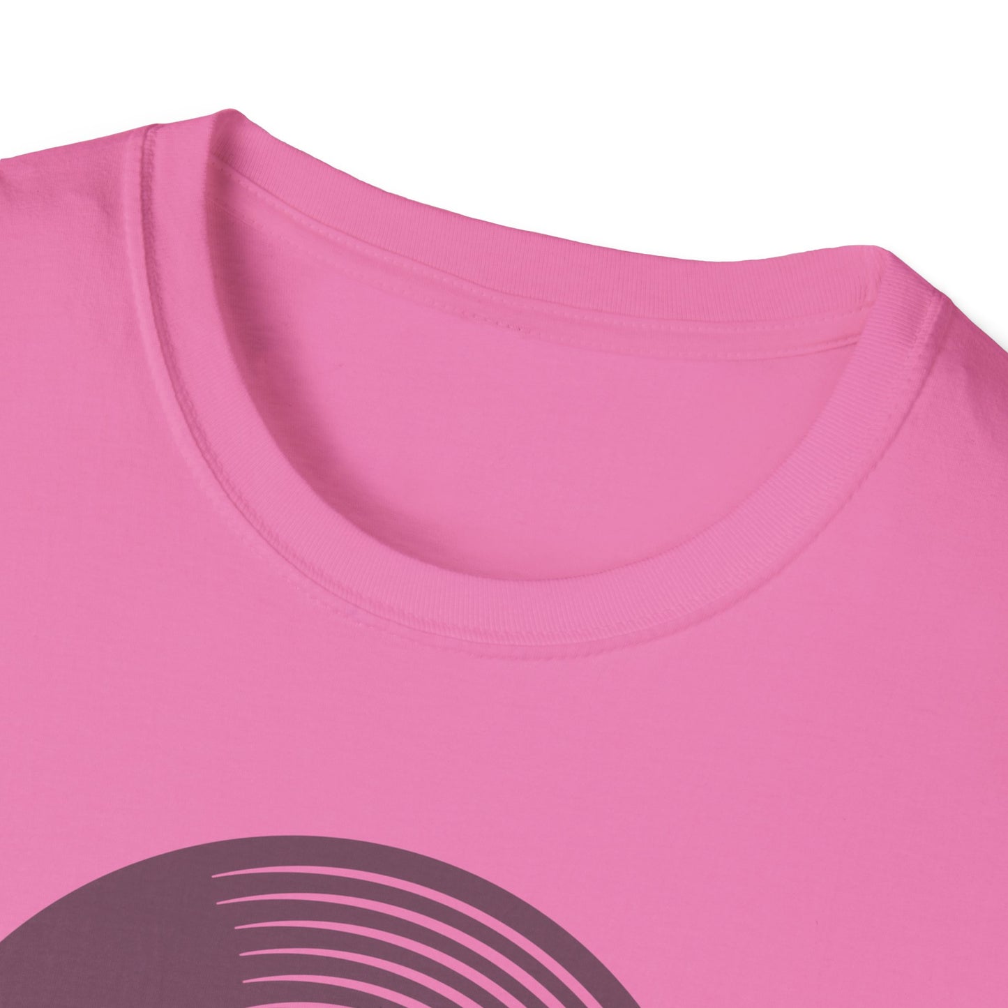 Spin The Black Circle Unisex Softstyle T-Shirt - Graphic Tee for Vinyl Enthusiasts