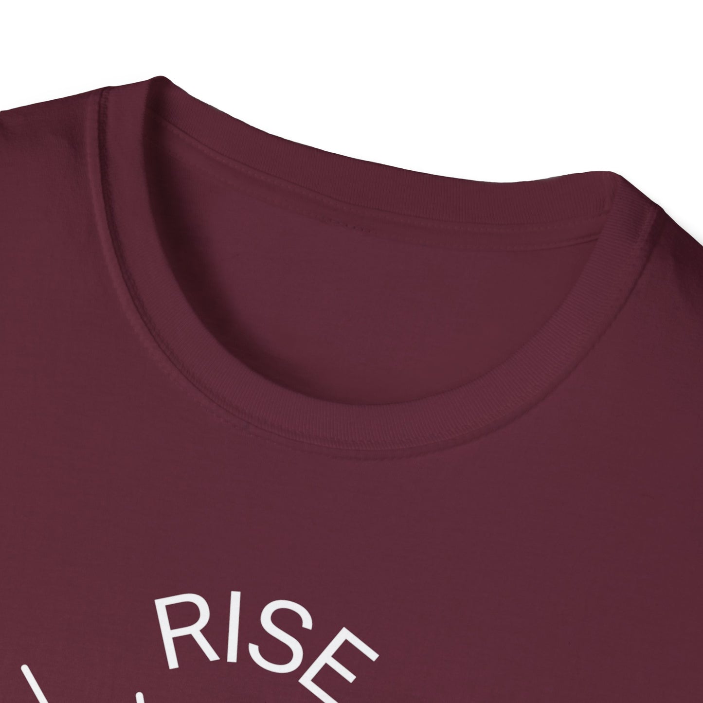 Rise Above Unisex Softstyle T-Shirt - Empowering Graphic Tee