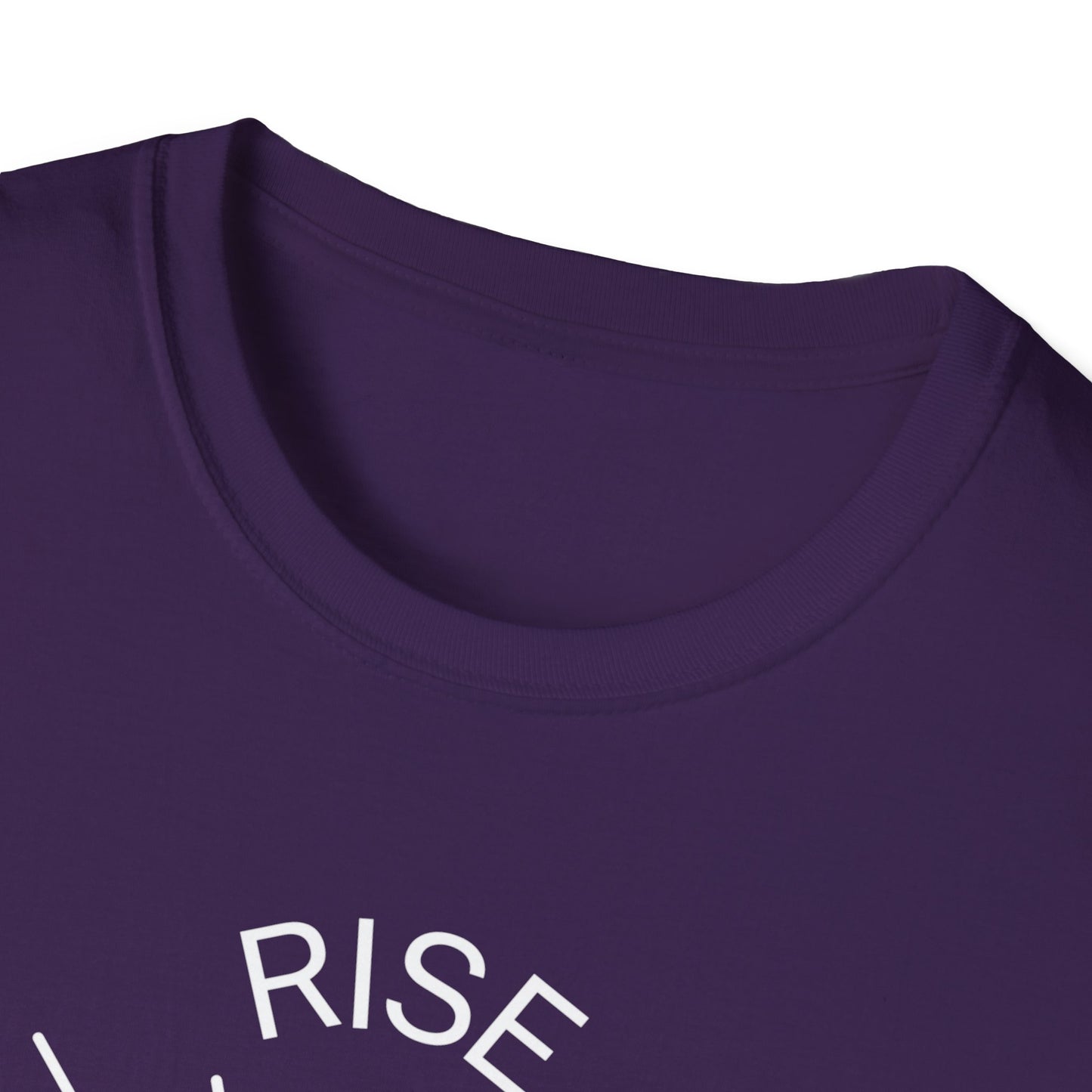 Rise Above Unisex Softstyle T-Shirt - Empowering Graphic Tee