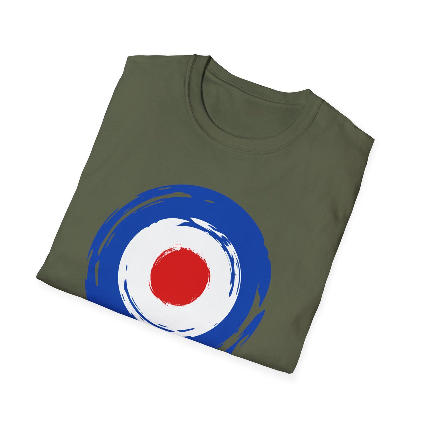 Mod Retro Target Graphic Unisex Softstyle T-Shirt - Design for the Mod Music lover