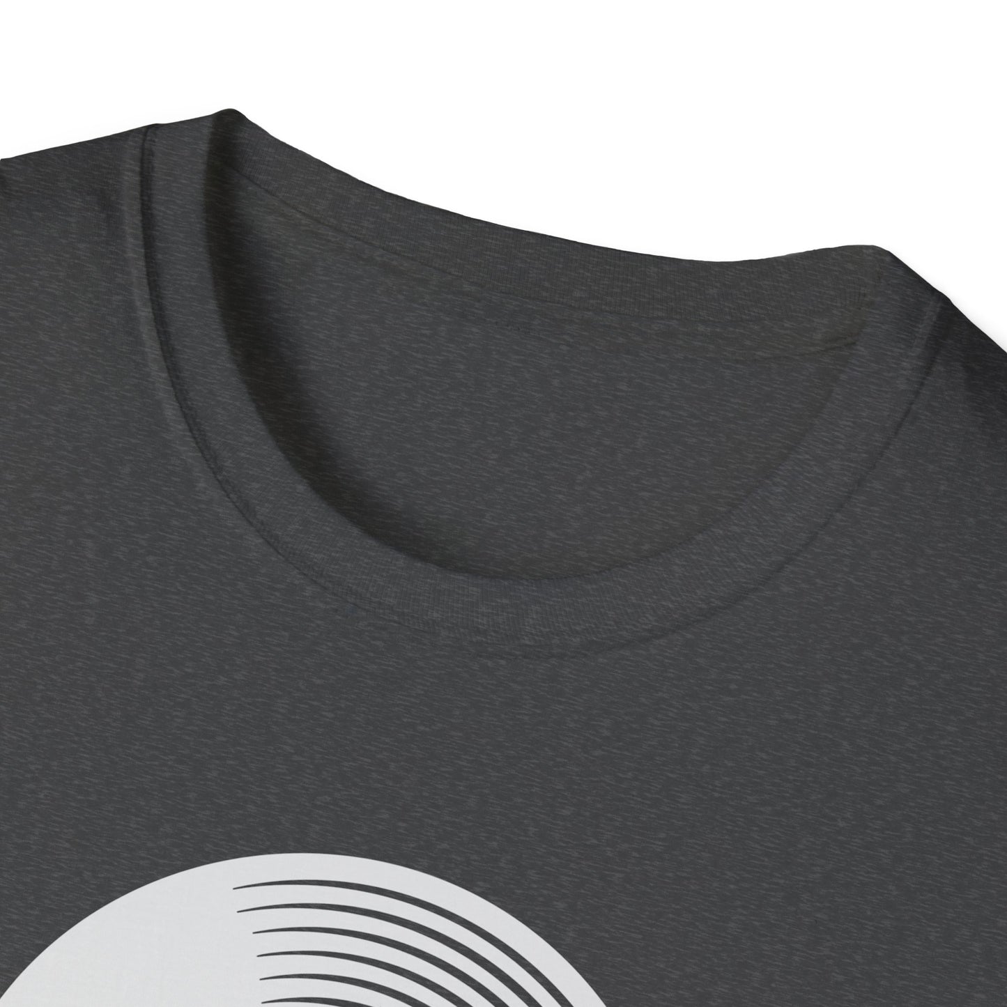 Spin The Black Circle Unisex Softstyle T-Shirt - Graphic Tee for Vinyl Enthusiasts