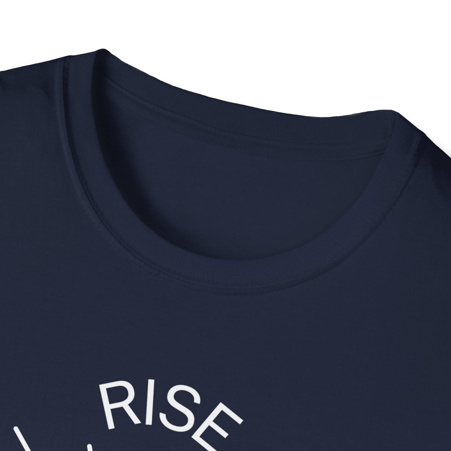 Rise Above Unisex Softstyle T-Shirt - Empowering Graphic Tee