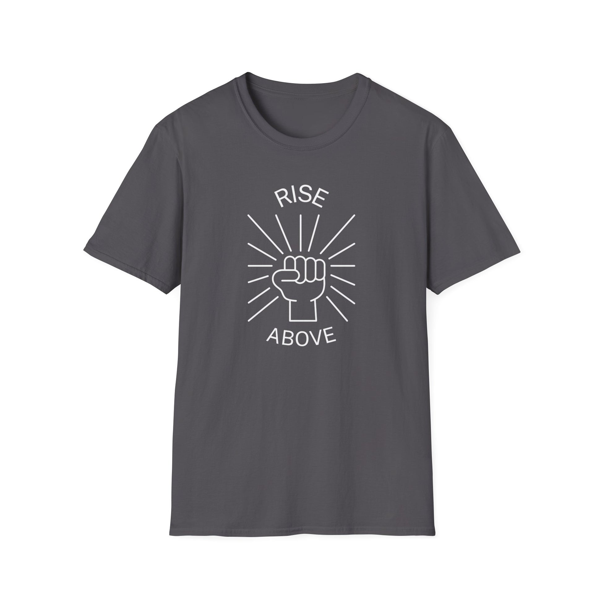 rise above T-shirt-gray